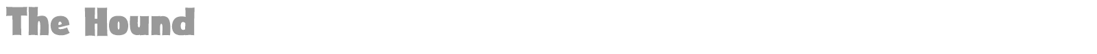 The Hound font preview